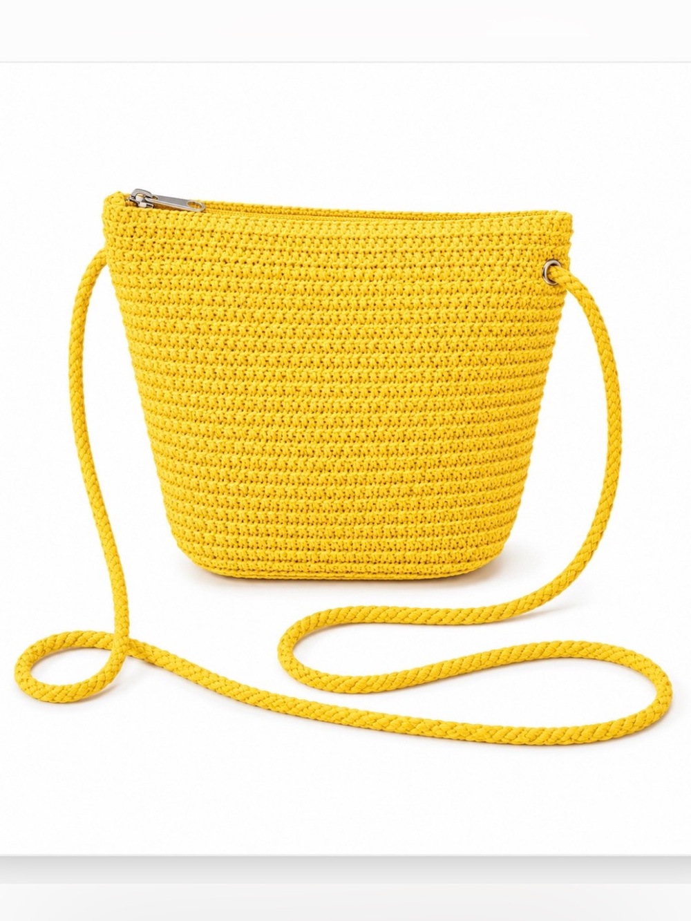 Women's Yellow Straw Hand Woven Crossbody Bag Boho Purse Summer Shoulder Bag NEW